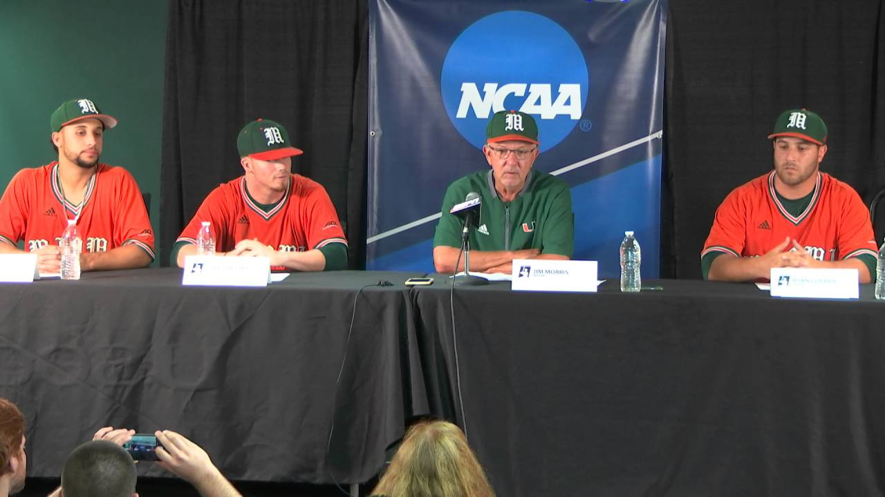 Miami Baseball Presser | vs. Long Beach State | 6.5.2016
