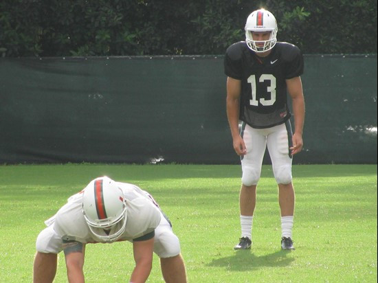 Miami Football Practice (8/20/2011)