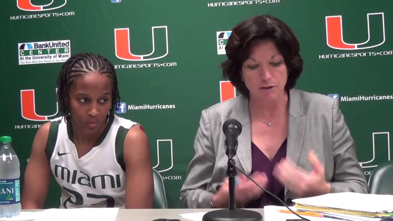 Coach Katie Meier and Adrienne Motley Postgame - Feb. 13, 2014