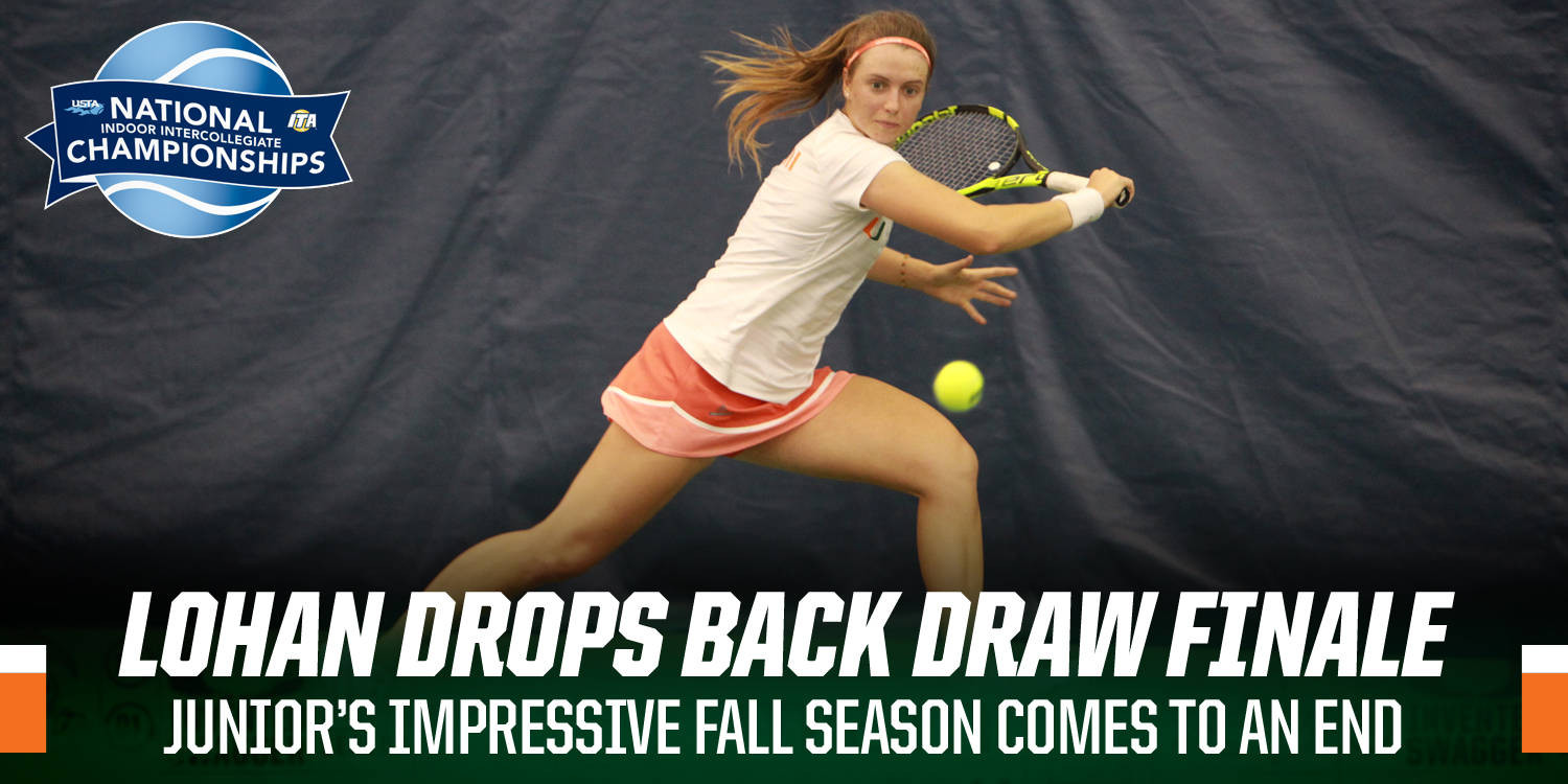 Lohan Falls in National Indoors Back Draw Final