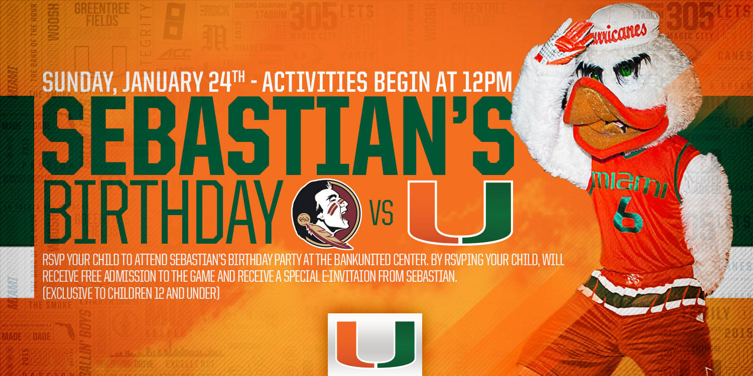 Celebrate Sebastian's Birthday at WBB Sunday