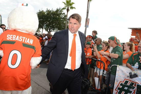 University of Miami Hurricane Fans tailgate at SunLife Stadium before a game against the Florida Atlantic University Owls at Sun Life Stadium on...