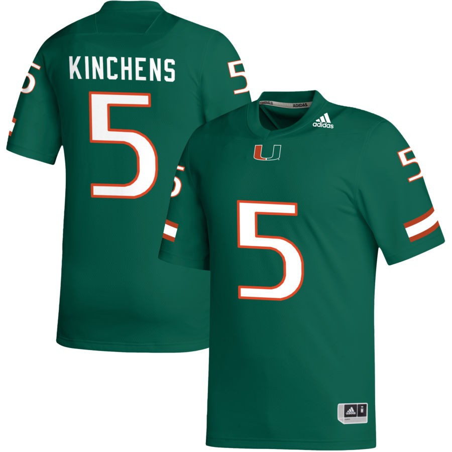 adidas Green Miami Hurricanes NIL Replica Football Jersey