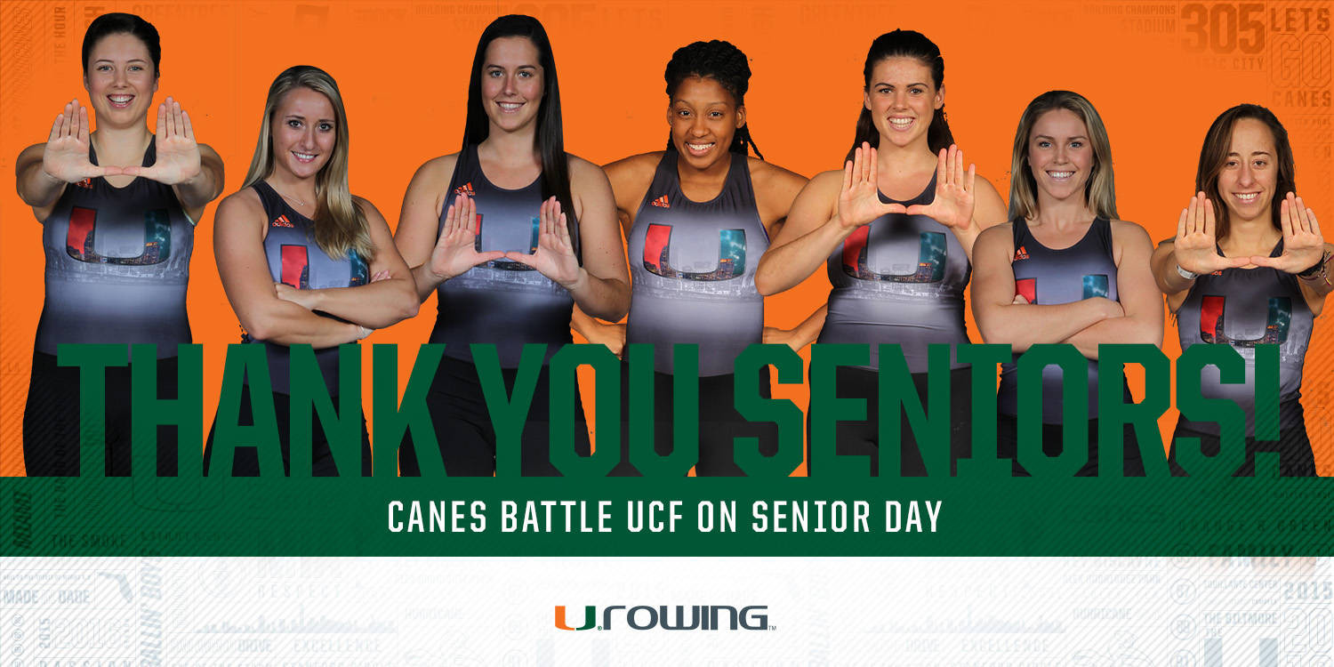 @CanesRowing Battles UCF on Senior Day