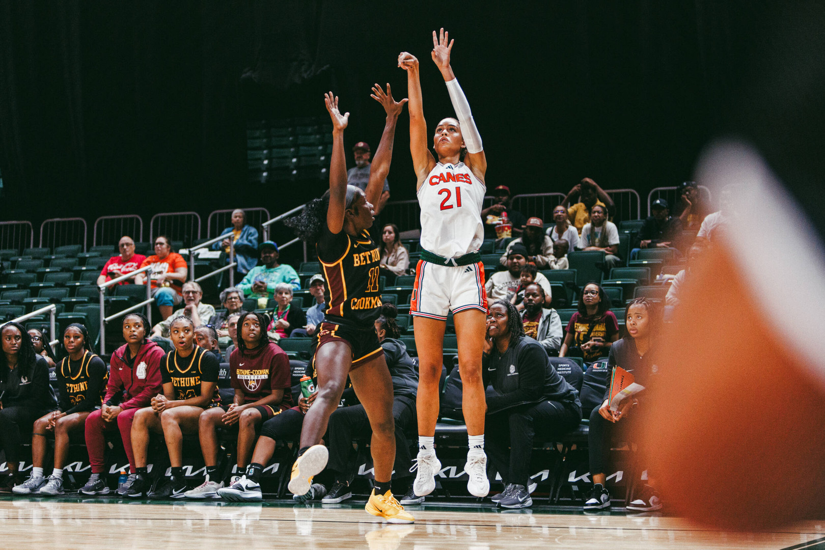 Marshall, Williams Lead Miami to 81-63 Victory Over Bethune-Cookman