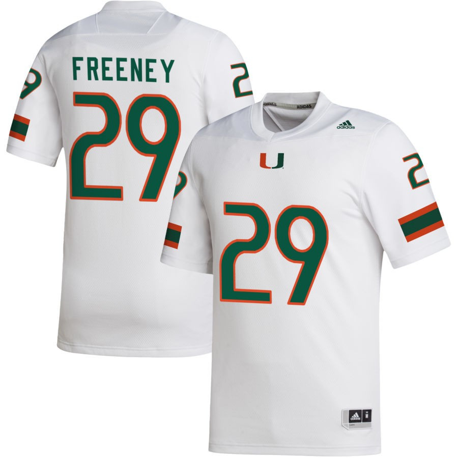 Men's adidas White Miami Hurricanes NIL Replica Football Jersey