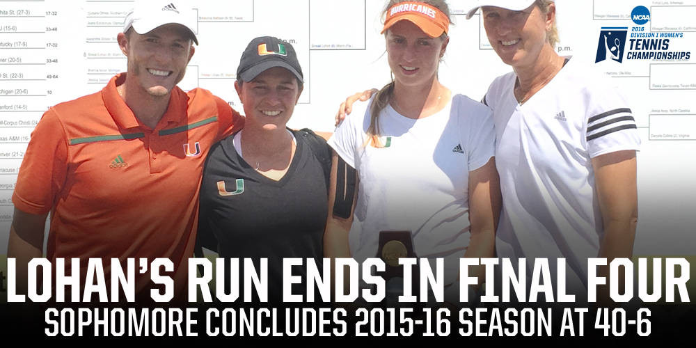 Lohan Drops Three-Setter in Semis to No. 1 Carter