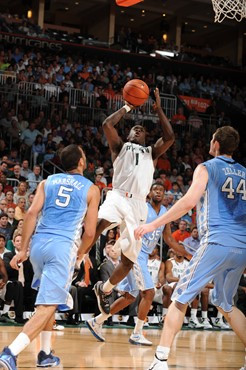 2012 Miami Hurricanes Men's Basketball vs North Carolina