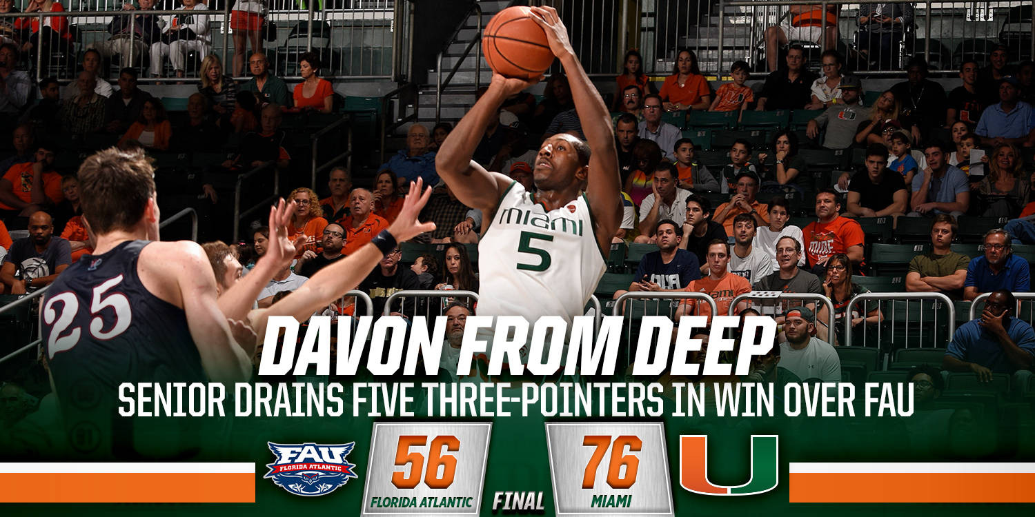 Davon Reed leads Miami to victory over FAU