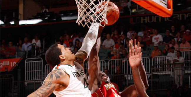 Gamble & Scott Lead Canes Past Hawai'i, 73-58
