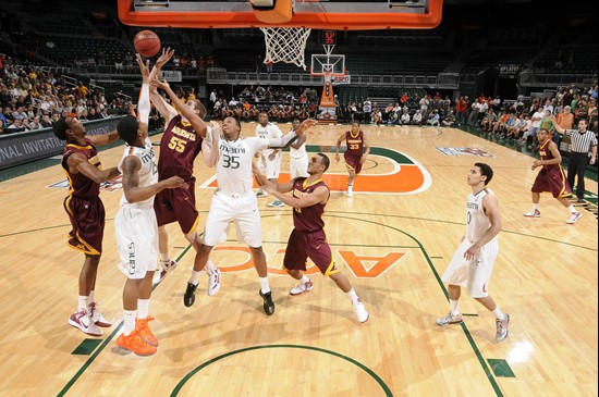 2012 Miami Hurricanes Men's Basketball vs Minnesota