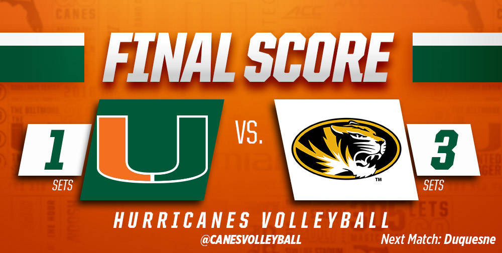 @CanesVB Drops Match to Missouri