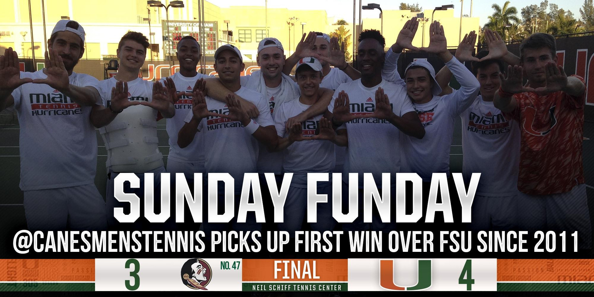 Canes Charge Past No. 47 Florida State, 4-3