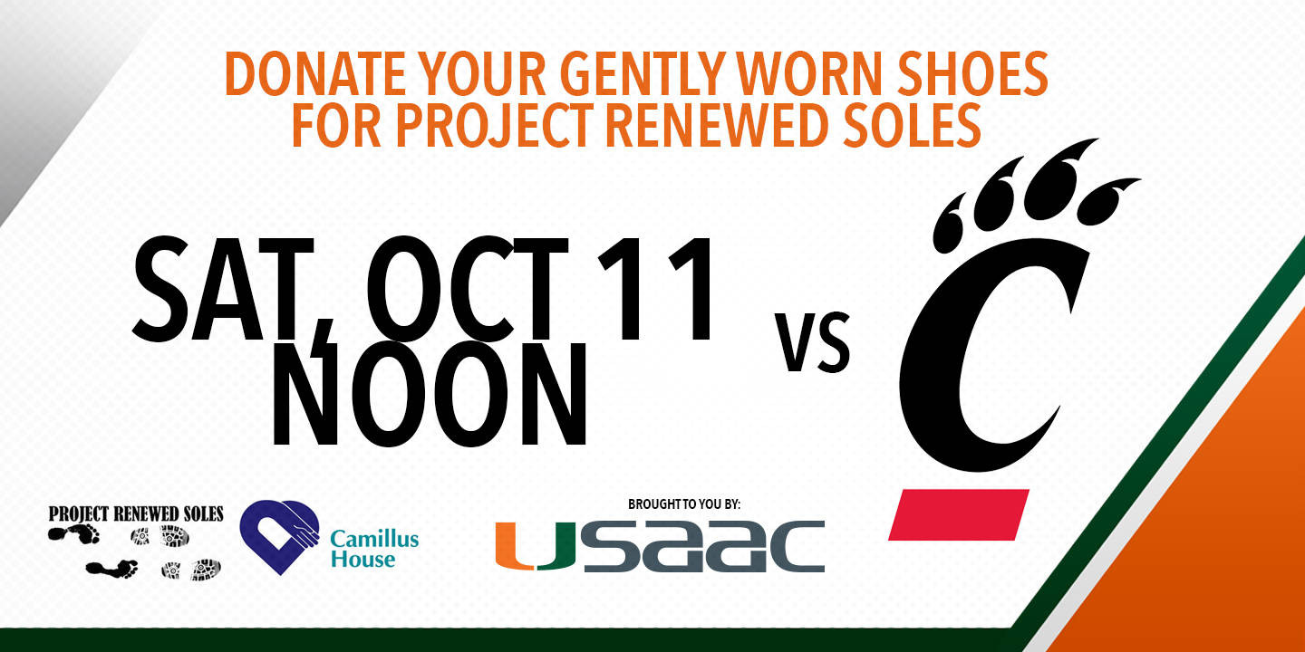 Canes Hosting Renewed Soles Shoe Drive