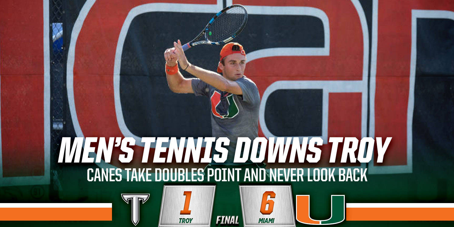 Men's Tennis Downs Troy, 6-1