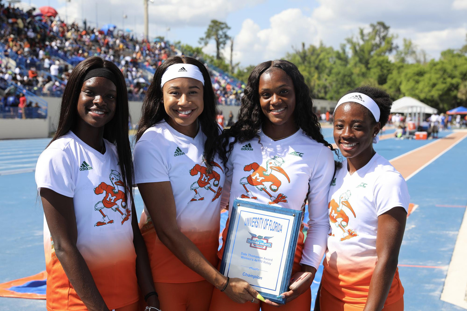 Miami Women Claim 4x100 Relay Title at Florida Relays