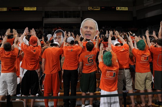 2012 Miami Hurricanes Men's Basketball vs Maryland fans