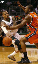 Hurricanes Knock Off No. 24 Virginia, 68-60