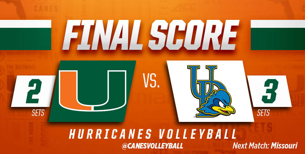 @CanesVB Falls in Five Sets to Delaware