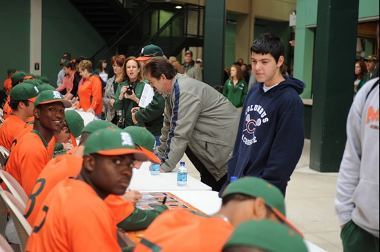 The University of Miami Baseball Team hosted FanFest/Alumni Day at Alex Rodriguez Park on February 12, 2011.  Photos by Steven Murphy/SPN