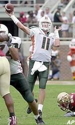 No. 1 Miami Trounces 'Noles, 49-27