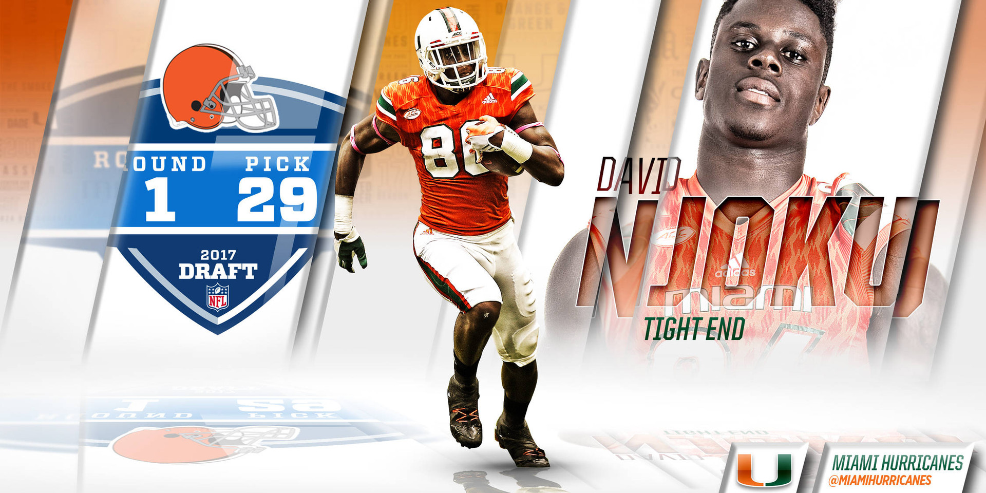 Njoku Selected in First Round of 2017 NFL Draft