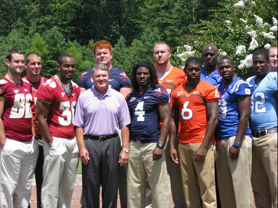 Jason Fox and Randy Phillips join fellow ACC players at the 2009 ACC Football Kickoff