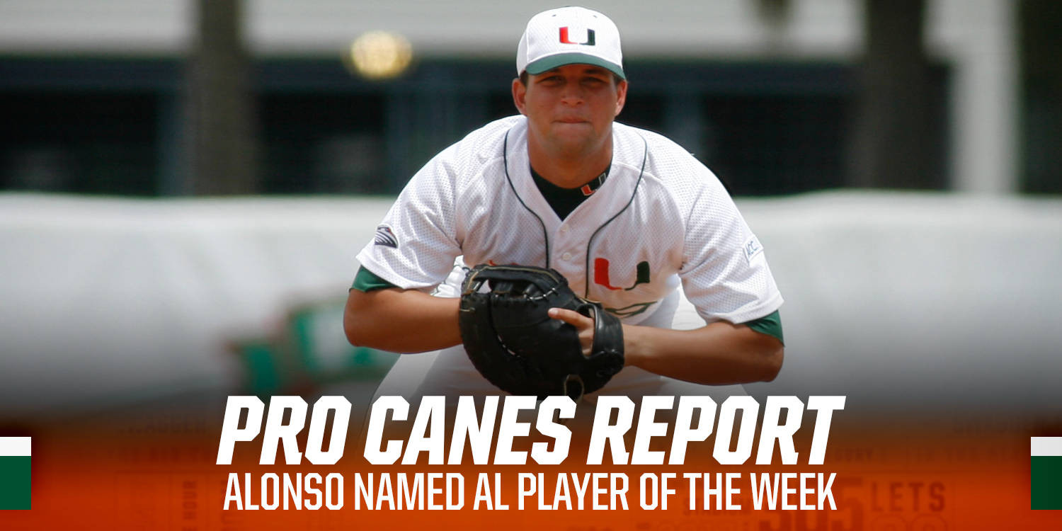 ProCanes Report: Alonso Named Player of Week