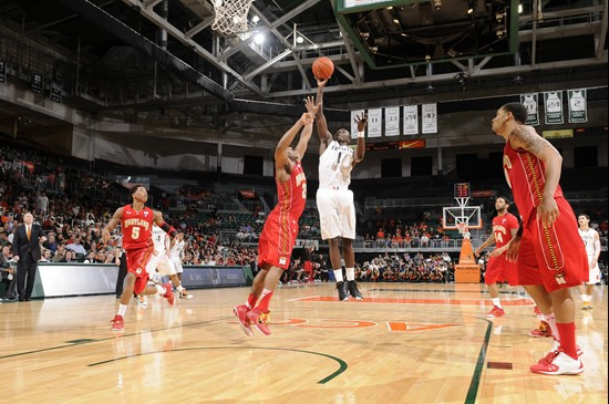 2012 Miami Hurricanes Men's Basketball vs Maryland