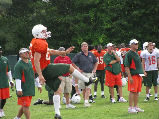 Matt Bosher at practice Tuesday morning at the Greentree Practice Fields.