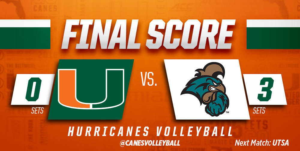 VB Drops Weekend Finale to Coastal Carolina