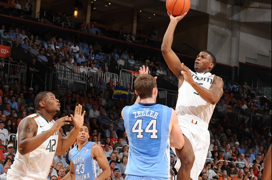 2012 Miami Hurricanes Men's Basketball vs North Carolina