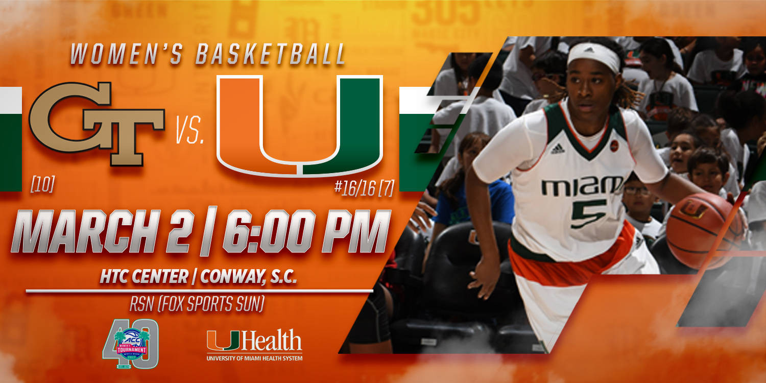 @CanesWBB Begins ACC Tournament vs. Georgia Tech