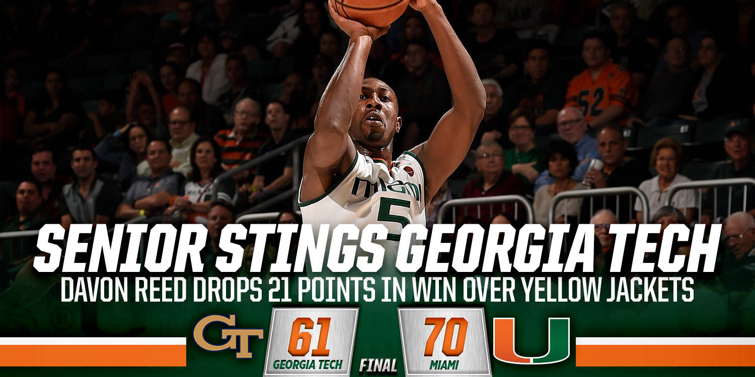 Davon Reed's 21 Points Lead Miami Past GT