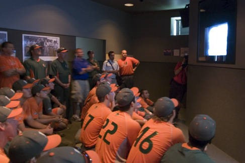 2008 Miami Hurricanes Baseball Team at the College World Series