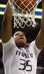 Kadji Records A Double-Double in Loss to NC State