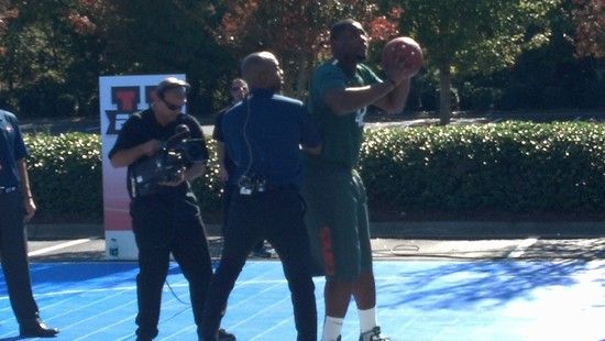 Reggie Johnson with Jimmy Dykes and Jason Williams