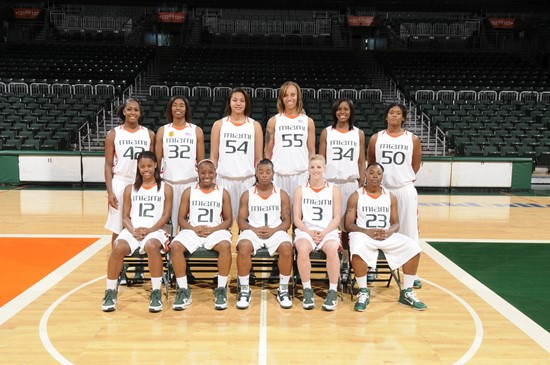 2010-11 Miami Hurricanes Women's Basketball Photo Day