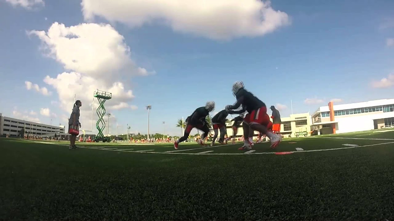 Defensive Linemen Work