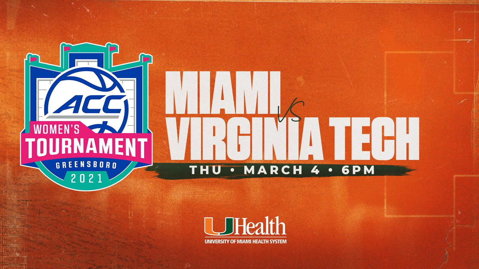 Miami Opens ACC Tournament Against Virginia Tech