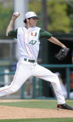 Miami's David Gutierrez Named ACC Pitcher of the Week