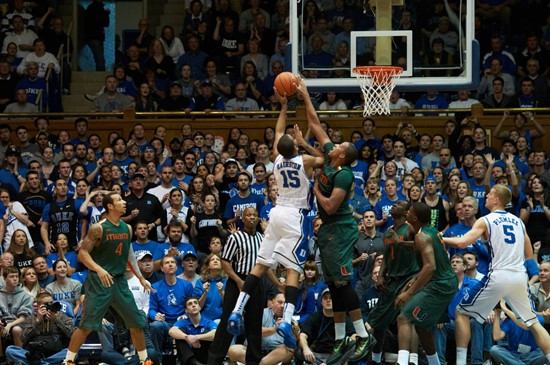 05 February 2012   Miami vs. Duke, from Cameron Indoor Stadium in Durham, NC.