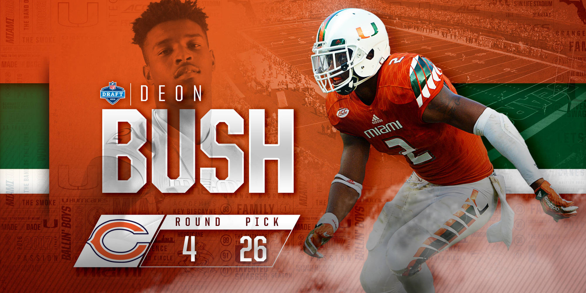 Bush Selected in the Fourth Round of the NFL Draft