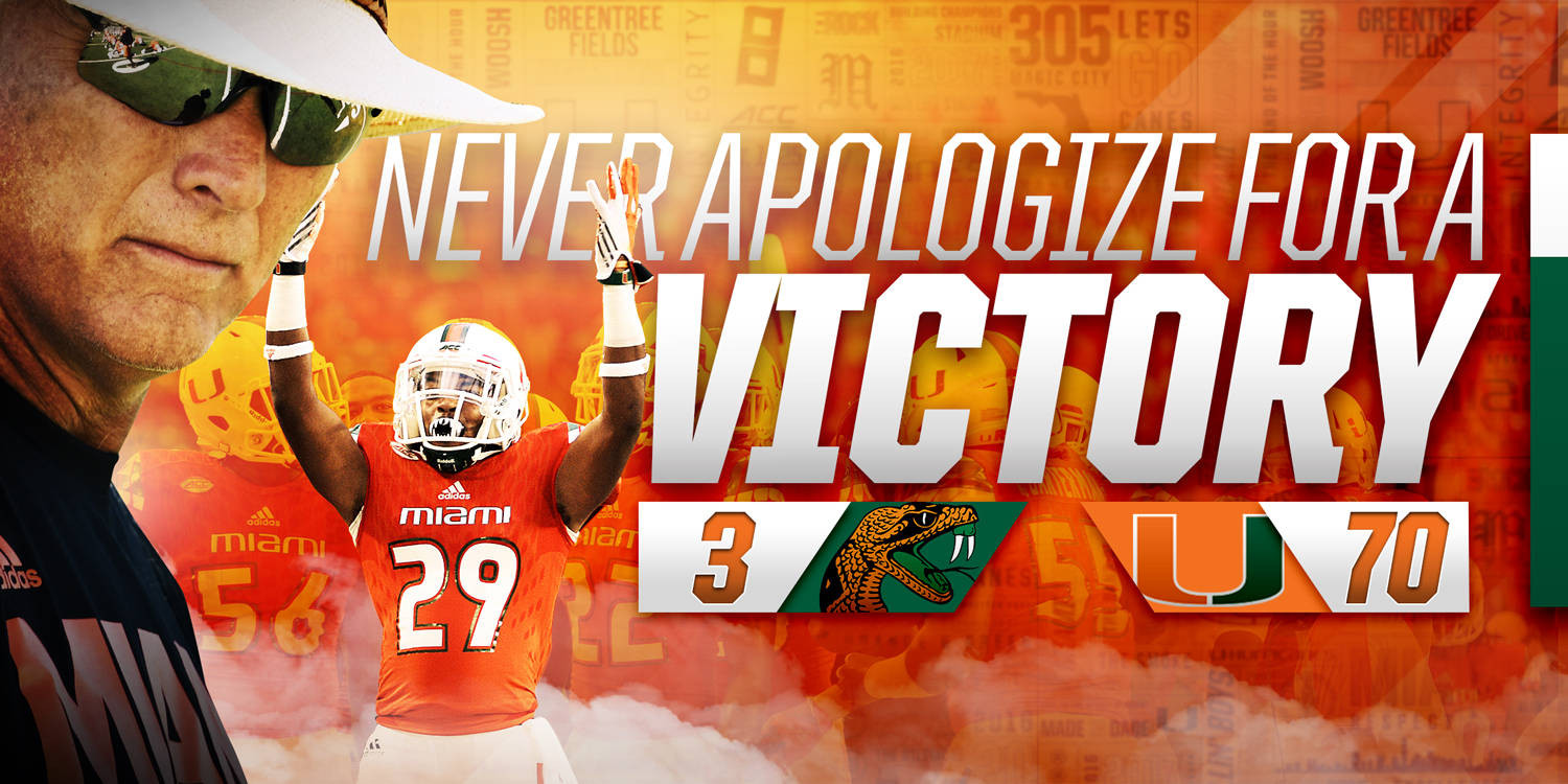 Canes Open Richt Era With 70-3 Win Over FAMU