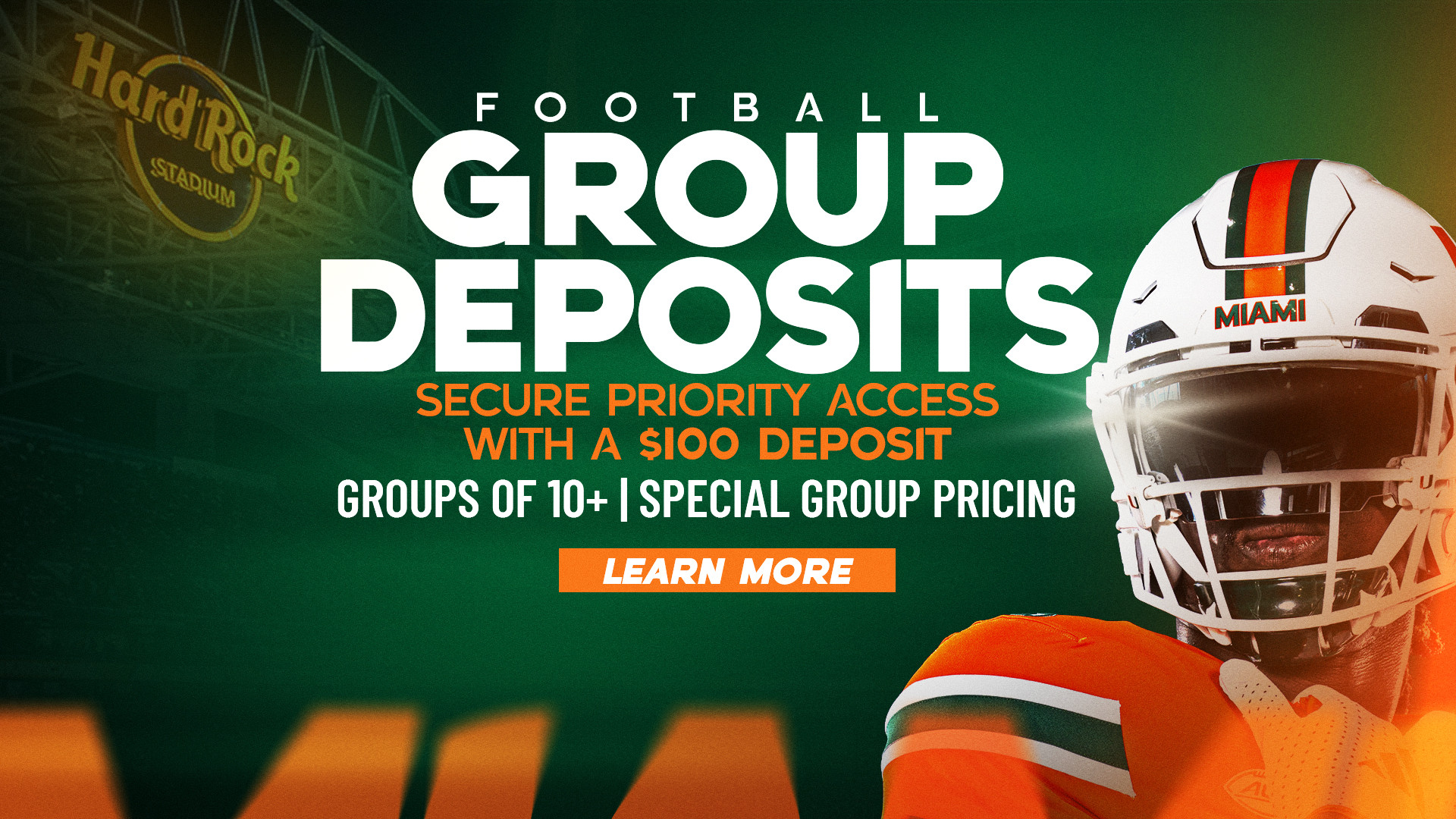 Football Group Deposit Priority Access