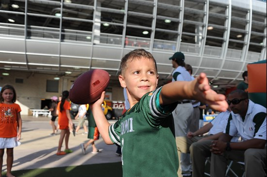 University of Miami Hurricane fans enjoy tailgating before a game against the North Carolina Tar Heels at Sun Life Stadium on October 23, 2010.  Photo...