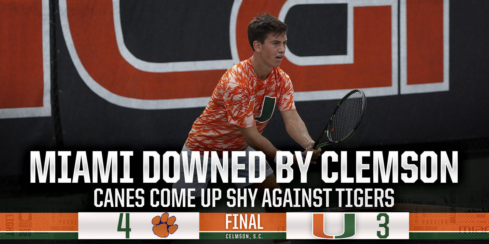 No. 67 Miami Falls to Clemson