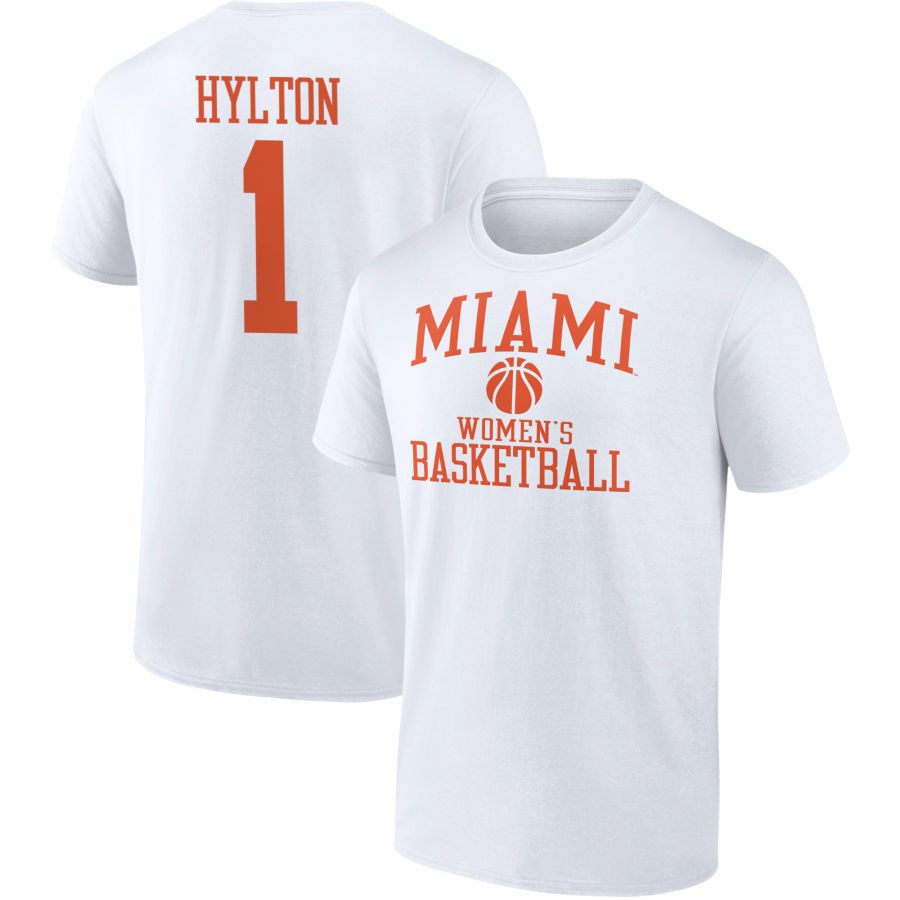 Men's Fanatics Branded White Miami Hurricanes Women's Basketball T-Shirt