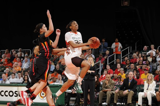 2011 Miami Hurricanes Women's Basketball vs Maryland - Morgan Stroman
