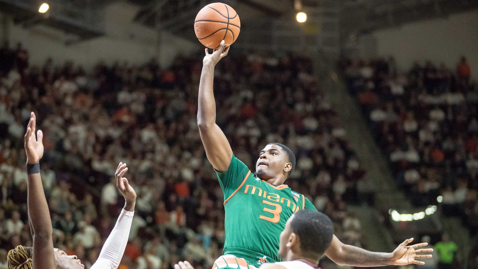 Lawrence’s Big Day Leads Miami to 84-75 Win at VT